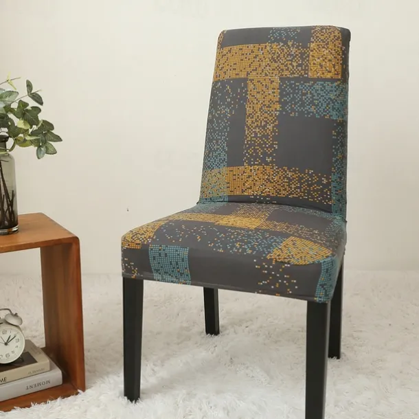 Dining Chair Cover Super Fit Stretch Removable Washable Short Dining Chair Protector Cover Seat Slipcover for Hotel Dining Room Ceremony Banquet Wedding Party
