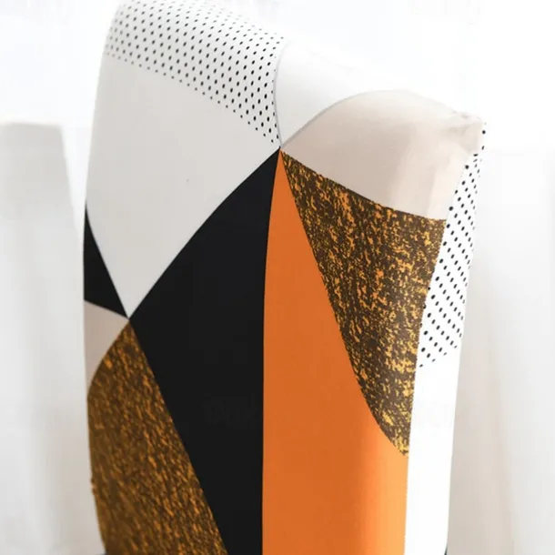 Dining Chair Cover Super Fit Stretch Removable Washable Short Dining Chair Protector Cover Seat Slipcover for Hotel Dining Room Ceremony Banquet Wedding Party