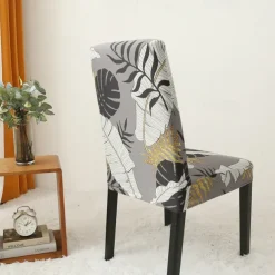 Dining Chair Cover Super Fit Stretch Removable Washable Short Dining Chair Protector Cover Seat Slipcover for Hotel Dining Room Ceremony Banquet Wedding Party