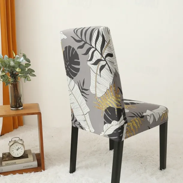 Dining Chair Cover Super Fit Stretch Removable Washable Short Dining Chair Protector Cover Seat Slipcover for Hotel Dining Room Ceremony Banquet Wedding Party