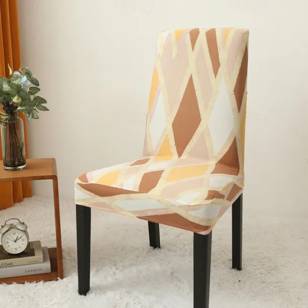 Dining Chair Cover Super Fit Stretch Removable Washable Short Dining Chair Protector Cover Seat Slipcover for Hotel Dining Room Ceremony Banquet Wedding Party