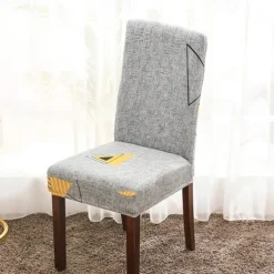 Dining Chair Cover Super Fit Stretch Removable Washable Short Dining Chair Protector Cover Seat Slipcover for Hotel Dining Room Ceremony Banquet Wedding Party