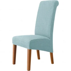 Dining Chair Covers, Stretch Chair Cover Black Green Spandex Jacquard Burgundy Red High back Chair Protector Covers Seat Slipcover with Elastic Band for Dining Room,Wedding, Ceremony, Banquet