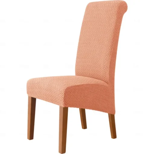 Dining Chair Covers, Stretch Chair Cover Black Green Spandex Jacquard Burgundy Red High back Chair Protector Covers Seat Slipcover with Elastic Band for Dining Room,Wedding, Ceremony, Banquet