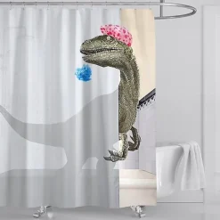 Dinosaur Shower Curtain Set 180cm*180cm(70