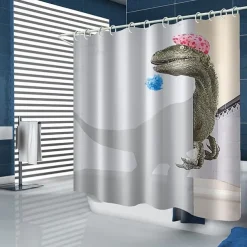 Dinosaur Shower Curtain Set 180cm*180cm(70