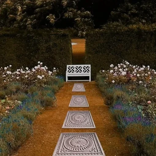 DIY Stepping Stones Mold - Square Paving Mold, Plastic Concrete Cement Mold - Garden Landscape Brick Pedal Making Tools