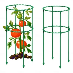 DIY Tomato Cages Plant Support CagesAssembled Multi -layer Adjustable Garden Trellis for Vegetables Fruits Climbing Plants Pots Flowers Vines