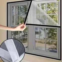 DIY Windows Fly Screen, Self-Adhesive for Windows, Adjustable Window Screen Mesh for Insects Bug Fly, Transparent Cat Mesh, Fly Screen, Mosquito Net