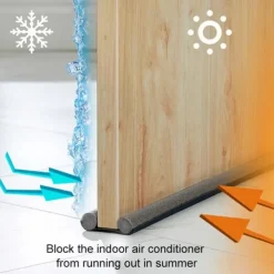 Door Bottoom Draft Stopper Adjustable Door Sweep Under Door Draft Blocker Insulator Weatherstrip Household Foam Sealing Strip