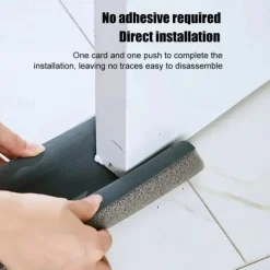 Door Bottoom Draft Stopper Adjustable Door Sweep Under Door Draft Blocker Insulator Weatherstrip Household Foam Sealing Strip
