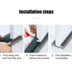 Door Bottoom Draft Stopper Adjustable Door Sweep Under Door Draft Blocker Insulator Weatherstrip Household Foam Sealing Strip