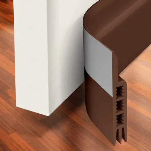 Door Draft Stopper Under Door Draft Blocker Insulator Door Sweep Weather Stripping Noise Stopper Strong Adhesive 39 Length 1M