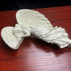 Door Frame Angel Wings Sculpture,Angels Door Frames Decoration,3D Statue Home Art Wall Decoration Resin Figurines Ornaments,for Outdoor Garden Living Room Bedroom Office