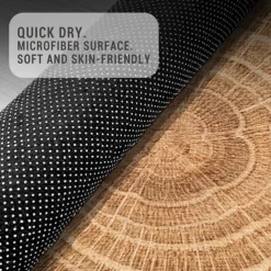 Door Mat Floor Mat Non Slip Ring of Tree 3D Trunk Wooden Log Print Area Rug Bath Mat Waterasorb for Indoor Outdoor Patio Bedroom Kitchen Office