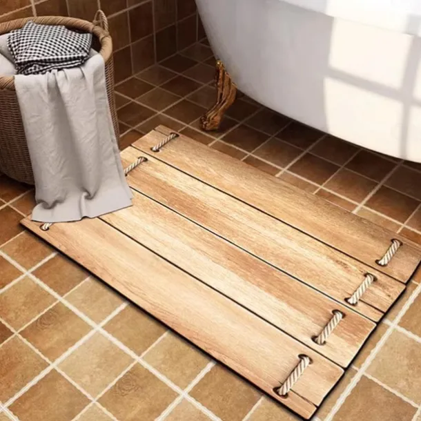 Door Mat Floor Mat Non Slip Ring of Tree 3D Trunk Wooden Log Print Area Rug Bath Mat Waterasorb for Indoor Outdoor Patio Bedroom Kitchen Office