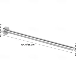 Double Arm Towel Holder 304 Stainless Steel Towel Bar Rail Wall Kitchen Hanger Shelf for Towels Bathroom Towel Rack