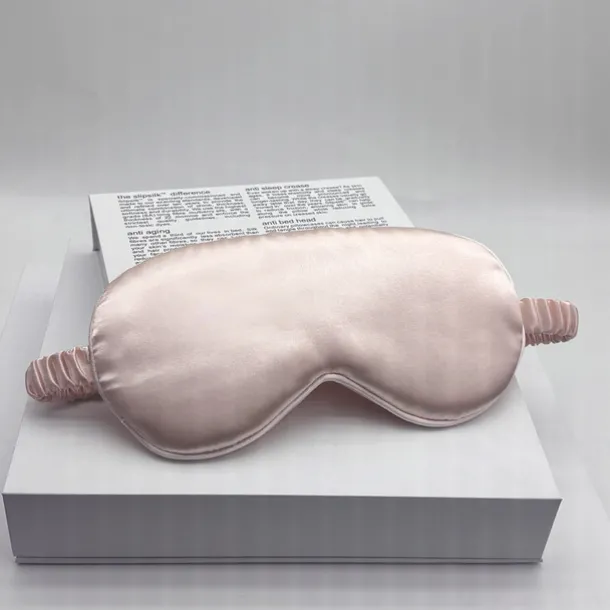 Double-sided Imitation Silk Shading Eye Mask Sleeping Elastic Travel Lunch Break Eye Mask Printing Aviation Eye Mask