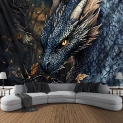 Dragon Animal Hanging Tapestry Wall Art Large Tapestry Mural Decor Photograph Backdrop Blanket Curtain Home Bedroom Living Room Decoration
