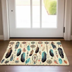 Dreamcatcher Boho Doormat Floor Mats Washable Rugs Kitchen Mat Non-Slip Oil Proof Rug Indoor Outdoor Mat Bedroom Decor Bathroom Mat Entrance Rug
