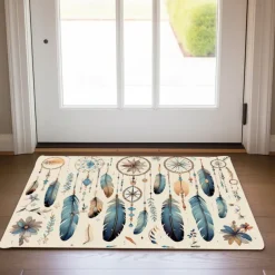 Dreamcatcher Boho Doormat Floor Mats Washable Rugs Kitchen Mat Non-Slip Oil Proof Rug Indoor Outdoor Mat Bedroom Decor Bathroom Mat Entrance Rug