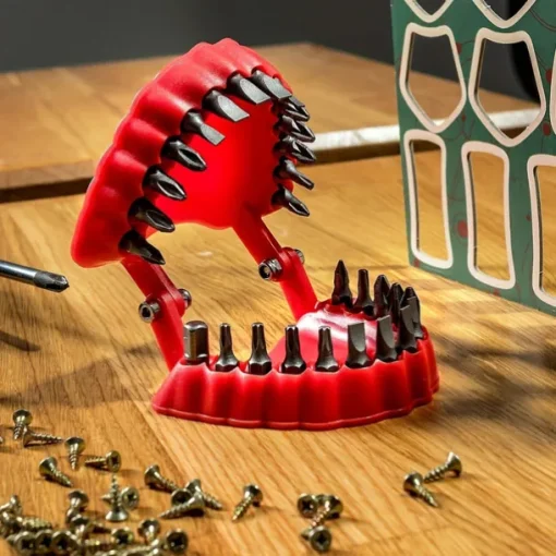 Drill Bit Holder Screwdriver Drill Bit Ornament - Desktop Decorative Piece for Tool Enthusiasts