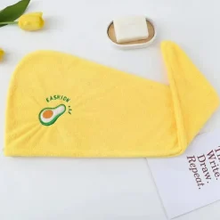 Dry Hair Cap Embroidery Cap Double-Layer Shower Cap Quick-Drying Strong Water Absorption Thickened Home Bag Hair Dry Hair Towel Back To School College Student