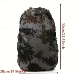 Durable Portable Outdoor Backpack, 1pc Vibrant Backpack with Cover, Ideal for Travel, Camping, and Sports Accessories, Camping Gear