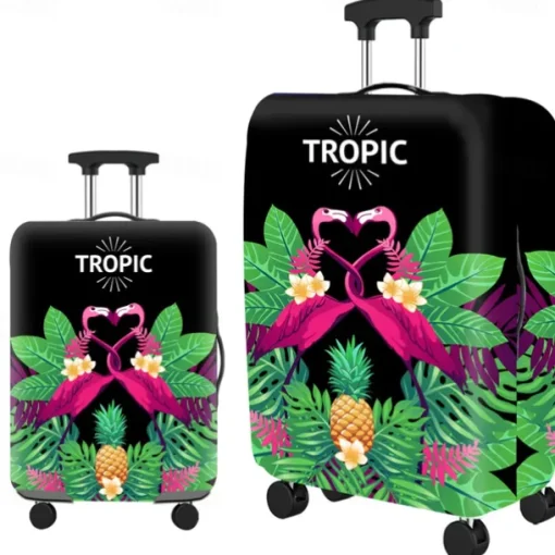 Durable Travel Luggage Cover, Dacron Elastic Suitcase Cover Protector, Foldable Washable Luggage Cover Protector