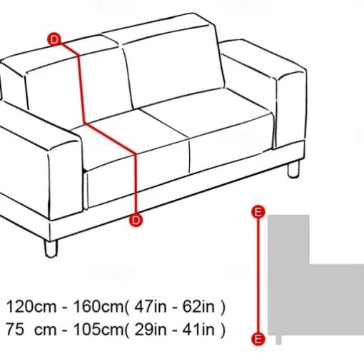 Dustproof All-powerful Slipcovers Stretch Sofa Cover Burgundy Super Soft Fabric Couch Cover With One Free Boster Case(Chair/Love Seat/3 Seats/4 Seats)