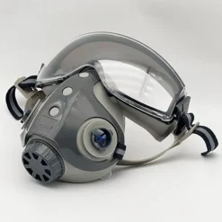 Dust-proof Integrated Respirator Mask Woodworking Tools, Reusable Half Mask with Goggles, Anti-dust Mask for Spray Painting Woodworking, Safety Construction Gear, Protector