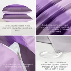 Duvet Cover Set with Casual Color Block Print, 100% Cotton, Soft and Breathable Fabric, Includes Duvet Cover and Pillowcases, Hypoallergenic and Skin-Friendly, Machine Washable, Durable, Comfortable