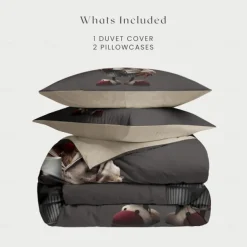 Duvet Cover Set with Funny Rooster Print, 100% Cotton, Soft and Breathable Fabric, Includes Duvet Cover and Pillowcases, Hypoallergenic and Skin-Friendly, Machine Washable, Durable, Comfortable