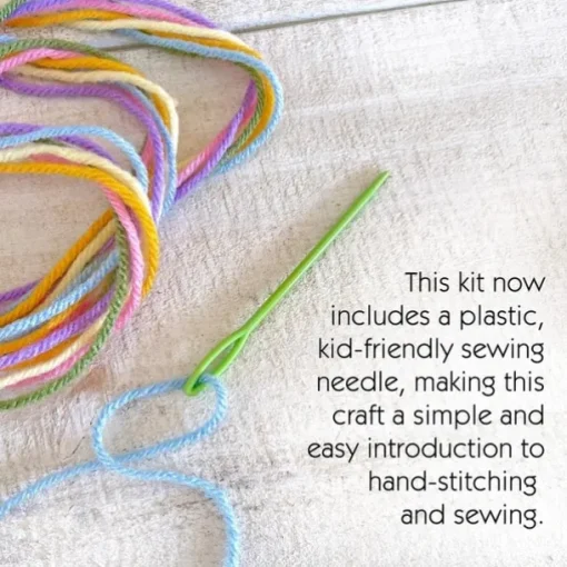 Easter Crosses - Complete Yarn Craft Kit for Easter Gift, Easter Crosses Craft Kit for Easter Decor, for Easter Baskets, Sunday School,Family, Small Group Crafts