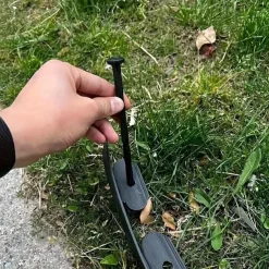 Easy Install Black PE Plastic Garden Edging Kit with Stakes - Durable Lawn Border for Landscape & Grass Separation