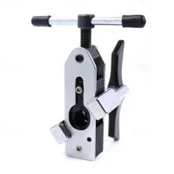 Eccentric Flaring Tool, HVAC Kit for 3/16-5/8 inch Pipes and Tubing, Brass, Aluminum, Copper, Flare Tool Kit with SAE 45 Degree Angle Cone for HVAC Gas Cooling Brake Line