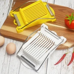 Effortless Slicing & Cutting,10 Stainless Steel Wires Multifunctional Slicer for Cheese, Eggs, Vegetables, Fruits & Soft Foods