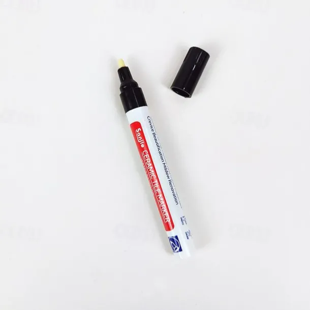 Effortlessly Repair and Refresh Your Tiles with this White Waterproof Grout Pen!