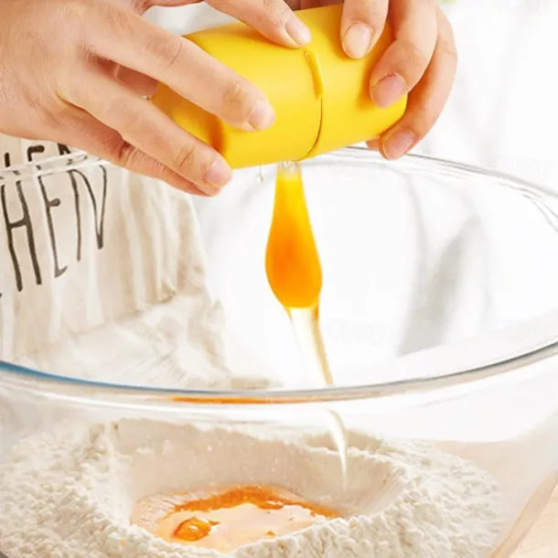 Egg Shell Opener, 2025 New Egg Cracker Tool for Raw Eggs, Handheld Eggs Breaker Multifunctional Egg Cutter Egg Cracker and Separator for Cooking Camping Kitchen Gadgets