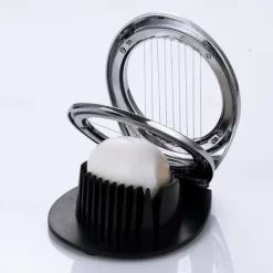 Egg Slicer, BIBURY Egg Slicer for Hard Boiled Eggs, Egg Cutter Heavy Duty for Strawberry Fruit Garnish Slicer, Stainless Steel Wire with 3 Slicing Styles, Easy to Clean