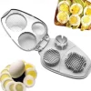 Eggs Slicer for Cooking Eggs, Stainless Steel Eggs Cutter, Eggs Slicer, Portable Eggs Cutter, Multi-Purpose Cutting Tool