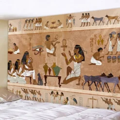 Egyptian Hanging Tapestry Wall Art Large Tapestry Mural Decor Photograph Backdrop Blanket Curtain Home Bedroom Living Room Decoration