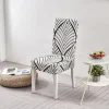 Elastic Floral Dining Chair Covers High Back Dining Chair Cover Stylish and Stretchable Slipcovers for Dining Room Chairs Protects Against Spills Stains and Wear
