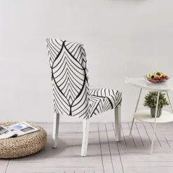 Elastic Floral Dining Chair Covers High Back Dining Chair Cover Stylish and Stretchable Slipcovers for Dining Room Chairs Protects Against Spills Stains and Wear