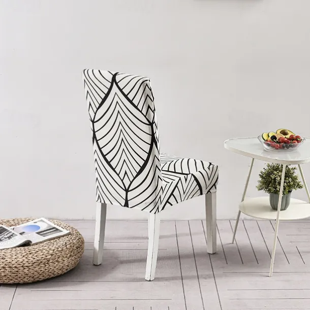 Elastic Floral Dining Chair Covers High Back Dining Chair Cover Stylish and Stretchable Slipcovers for Dining Room Chairs Protects Against Spills Stains and Wear