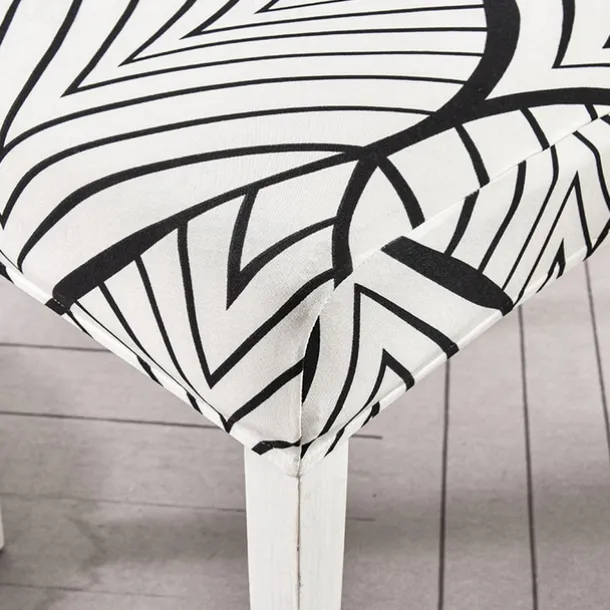 Elastic Floral Dining Chair Covers High Back Dining Chair Cover Stylish and Stretchable Slipcovers for Dining Room Chairs Protects Against Spills Stains and Wear