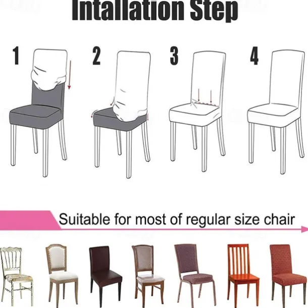 Elastic Floral Dining Chair Covers High Back Dining Chair Cover Stylish and Stretchable Slipcovers for Dining Room Chairs Protects Against Spills Stains and Wear