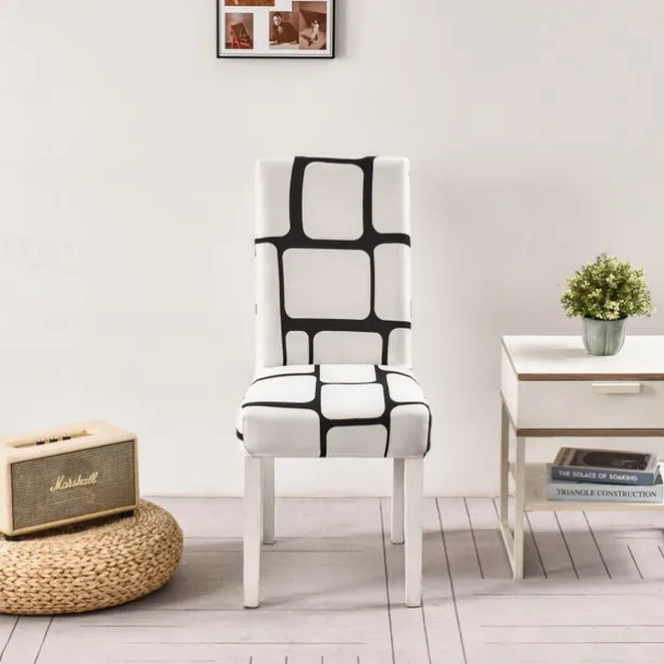 Elastic Floral Dining Chair Covers High Back Dining Chair Cover Stylish and Stretchable Slipcovers for Dining Room Chairs Protects Against Spills Stains and Wear