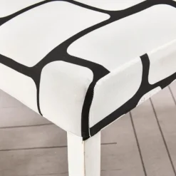 Elastic Floral Dining Chair Covers High Back Dining Chair Cover Stylish and Stretchable Slipcovers for Dining Room Chairs Protects Against Spills Stains and Wear