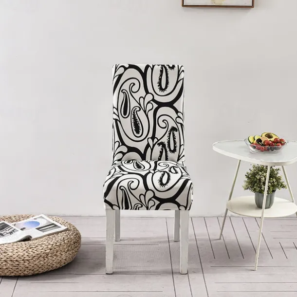 Elastic Floral Dining Chair Covers High Back Dining Chair Cover Stylish and Stretchable Slipcovers for Dining Room Chairs Protects Against Spills Stains and Wear
